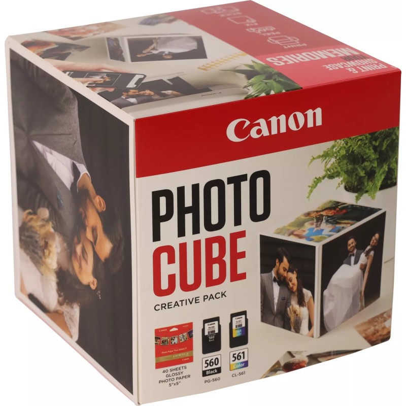 Photo Cube Creative Pack - Glanzend - 2er-Pack - Schwarz, Farbe (Cyan, Magent...